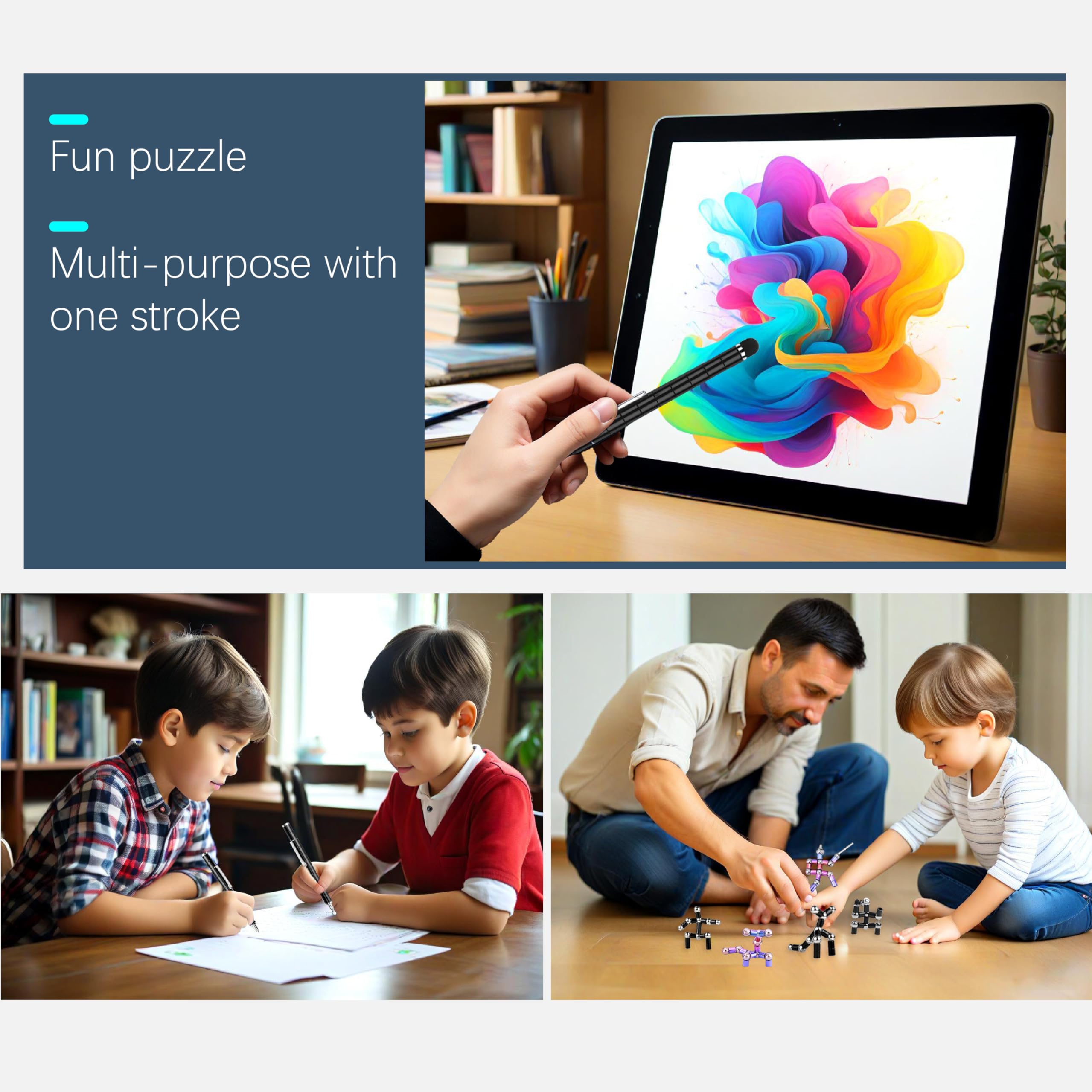 AKUTAIN Fidget Pen writing and forming shapes for ideas and sketches