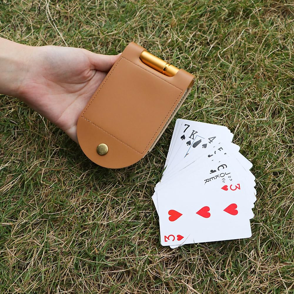 AKV Double-track cribbage board in use for two simultaneous games.