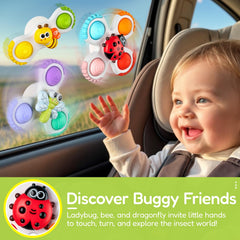 ALASOU vibrant sensory spinner encourages tactile exploration.