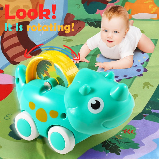 ALASOU dinosaur car playmat designed for floor exploration.