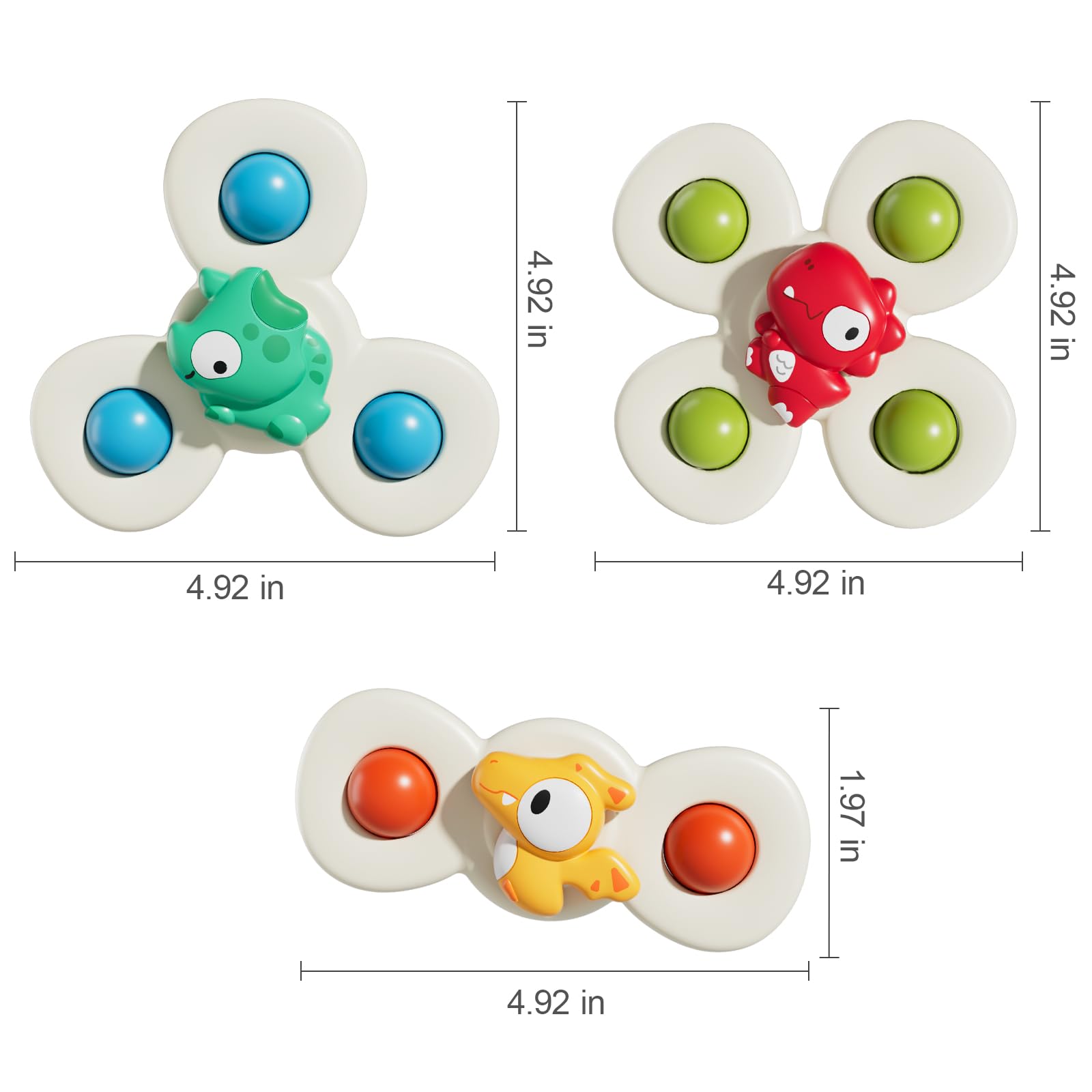 ALASOU toddler spinner on fridge supports independent play during meals