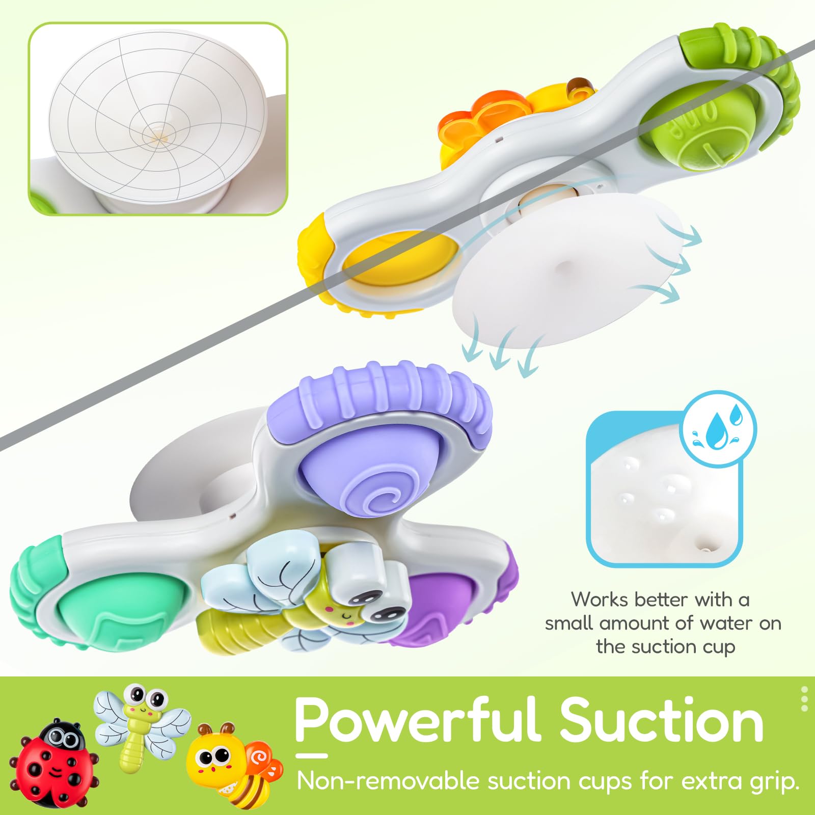 ALASOU travel-friendly spinner toy for car journeys and flights.