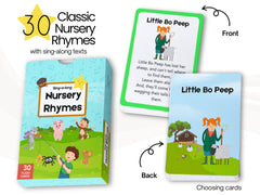 Albidaya Nursery Rhyme Cards illustrations are colorful and engaging for storytelling.