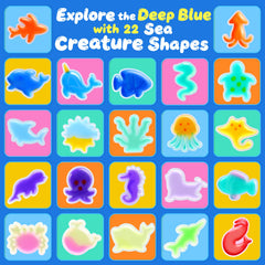 Albxiu 13-color pure gel palette for vivid seascapes.