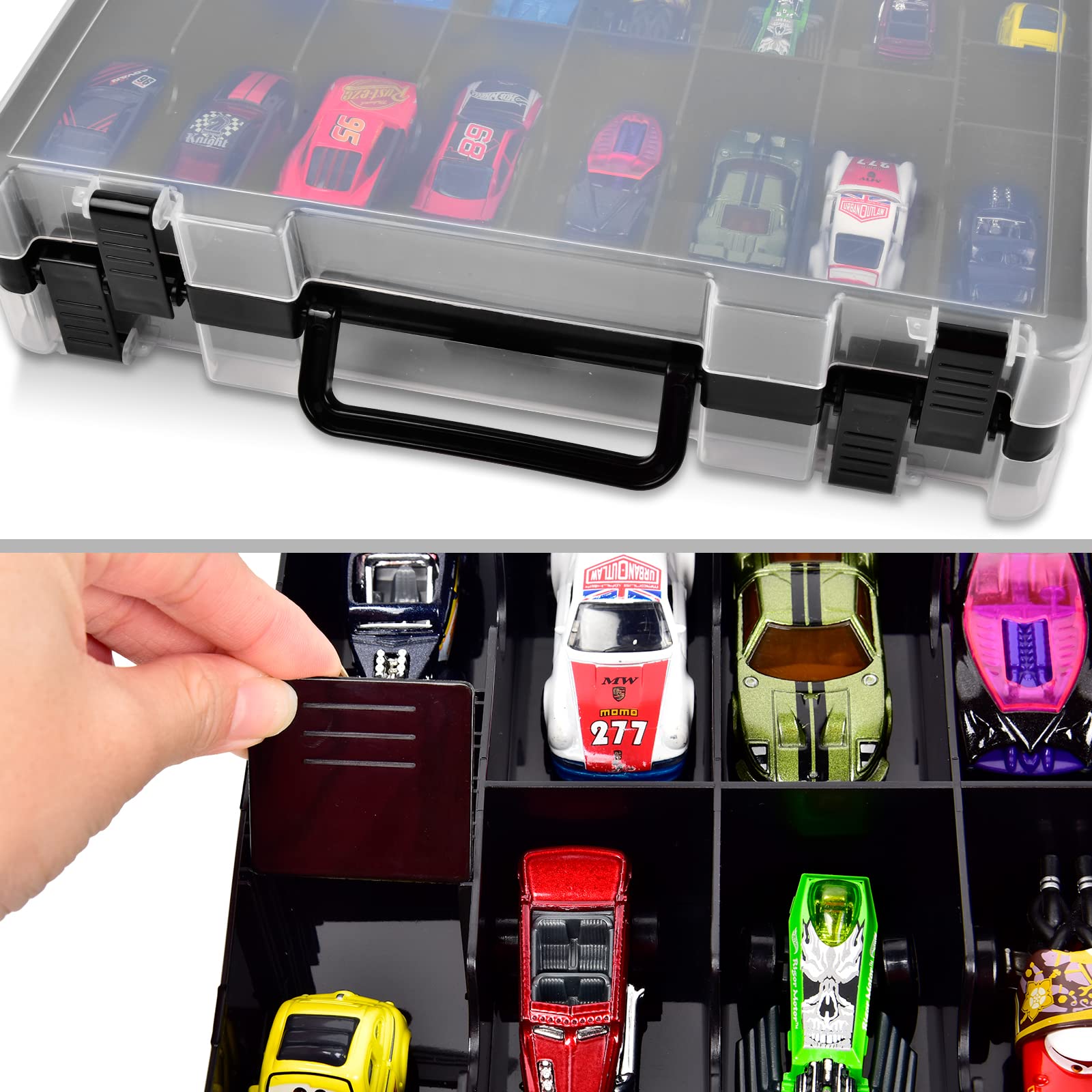 ALCYON clear display view showing toys at a glance