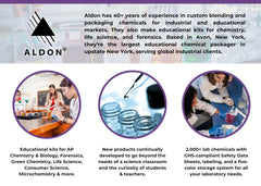 ALDON forensic blood typing kit crime scene sample for evidence analysis practice