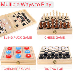 Alemard sling puck folded board for compact storage and quick setup.