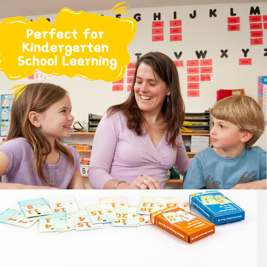 Alened addition-subtraction flash cards back with answers for quick self-check.