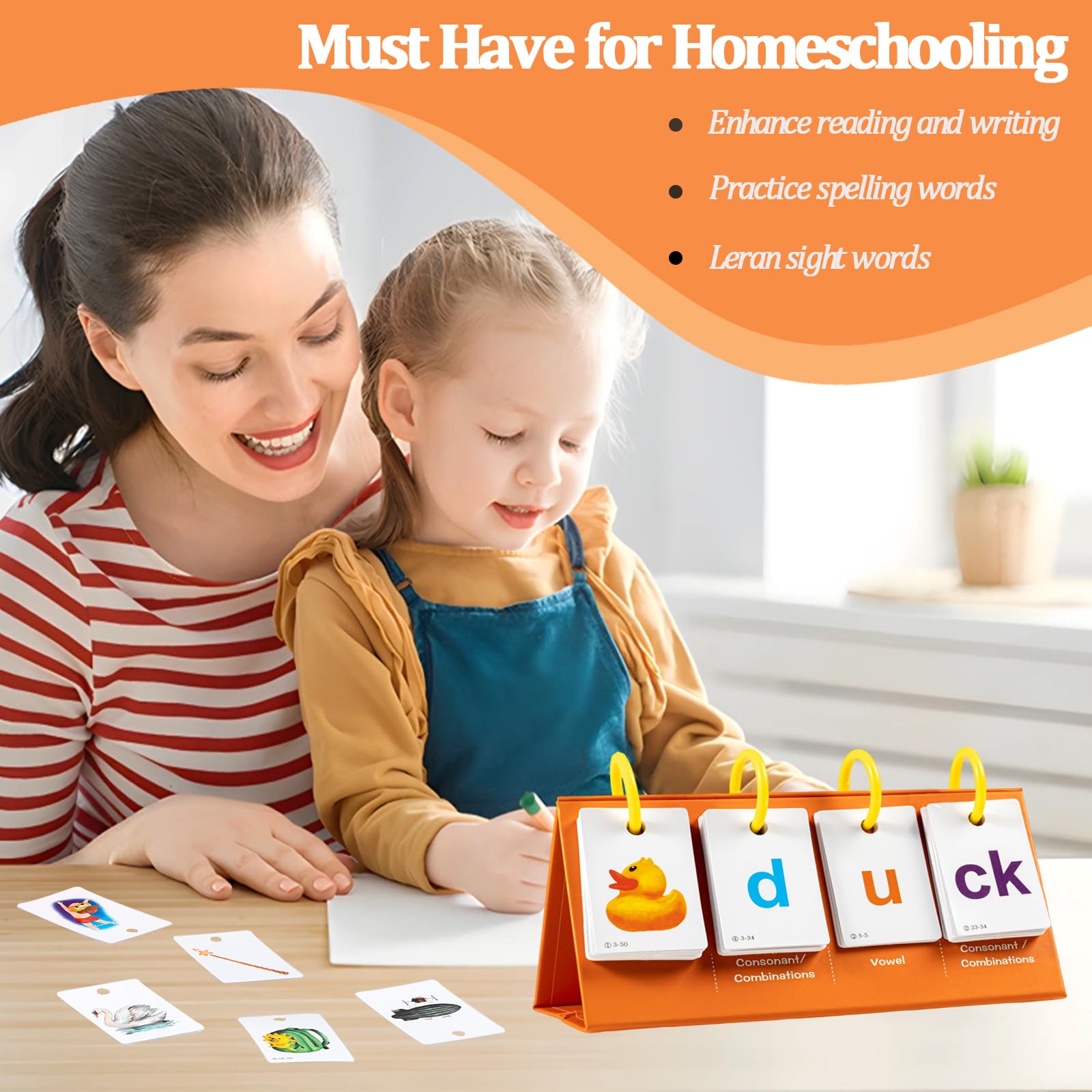 Alened Sight words flash cards—blends into daily routines for literacy practice.