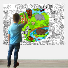 ALEX Art giant coloring poster with tiger for creative play and classroom decor