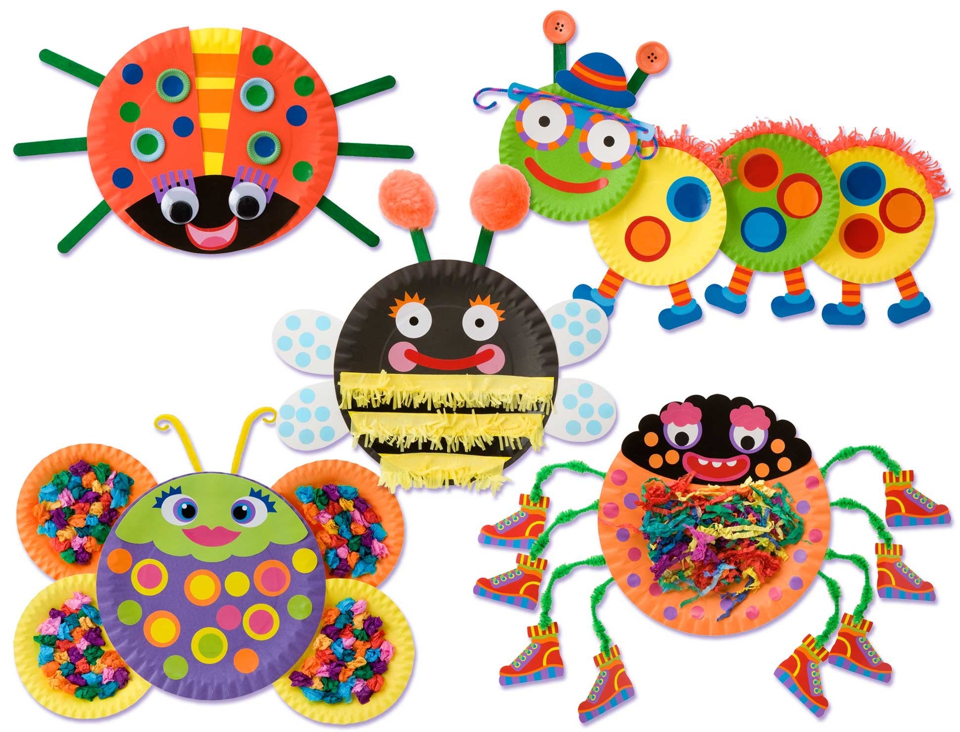 ALEX Little Hands Paper Plate Bugs included eyes and pieces for easy creative assembly