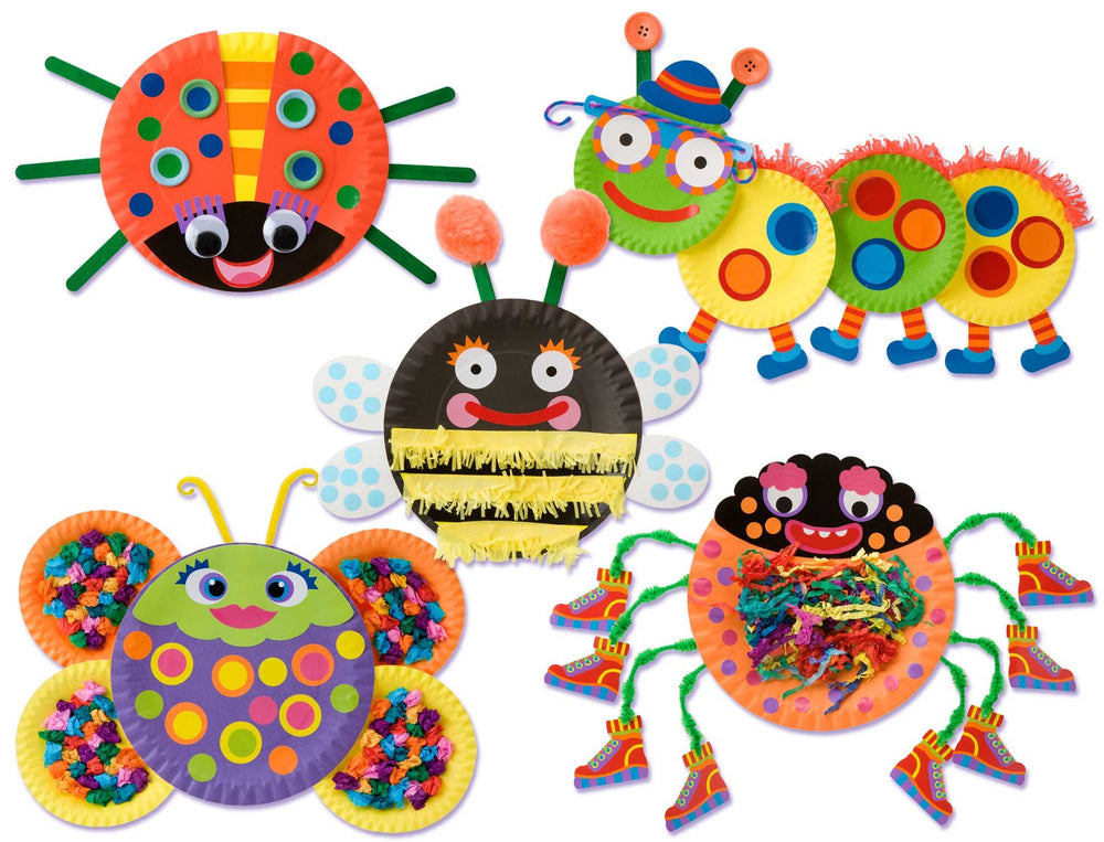 ALEX Little Hands Paper Plate Bugs included eyes and pieces for easy creative assembly