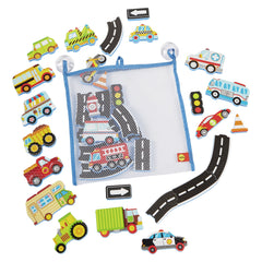 ALEX Toys Bath Beep Beep Stickers 38-piece set for bath road trip play