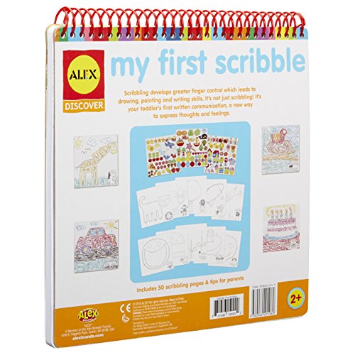 Inside pages guide young artists with easy prompts for joyful scribble exploration.