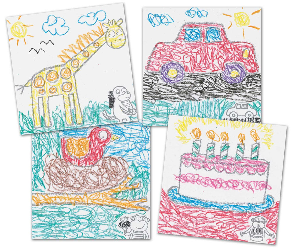 Sticker sheet from Alex Toys adds flair and tactile fun to drawings.