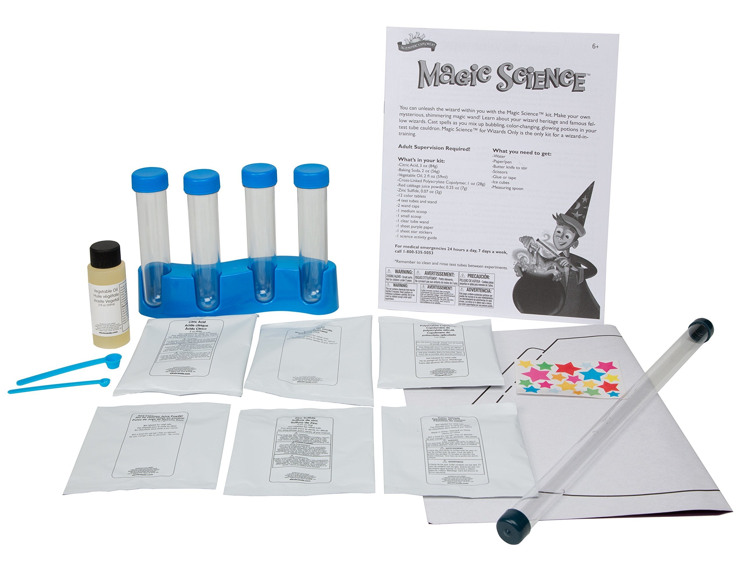 ALEX Toys Explorer Color-change powders reveal fizzy color magic.