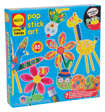 ALEX Toys Little Hands Pop Stick Art animal puppet in progress sparks imagination