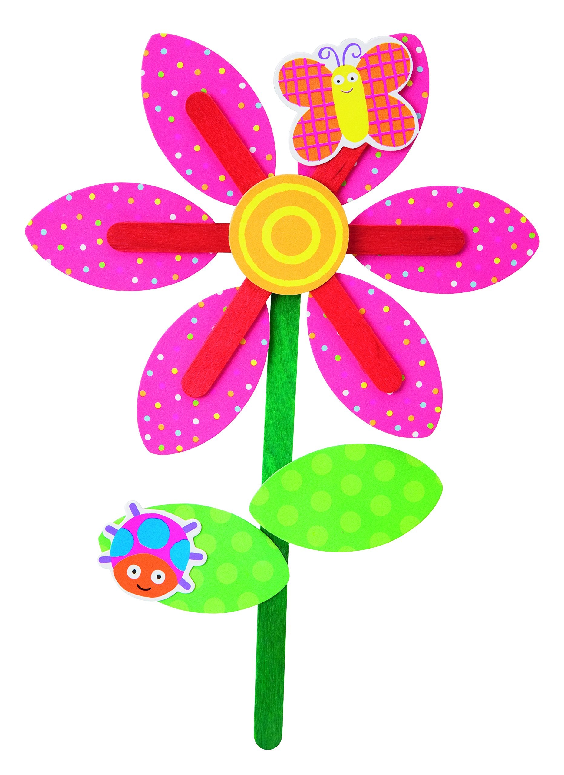 ALEX Toys Little Hands Pop Stick Art workspace with sticks and stickers ready