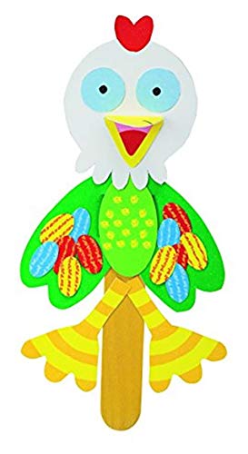 ALEX Toys Little Hands Pop Stick Art flower puppet showcases bright shapes