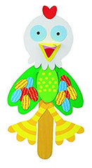 ALEX Toys Little Hands Pop Stick Art flower puppet showcases bright shapes