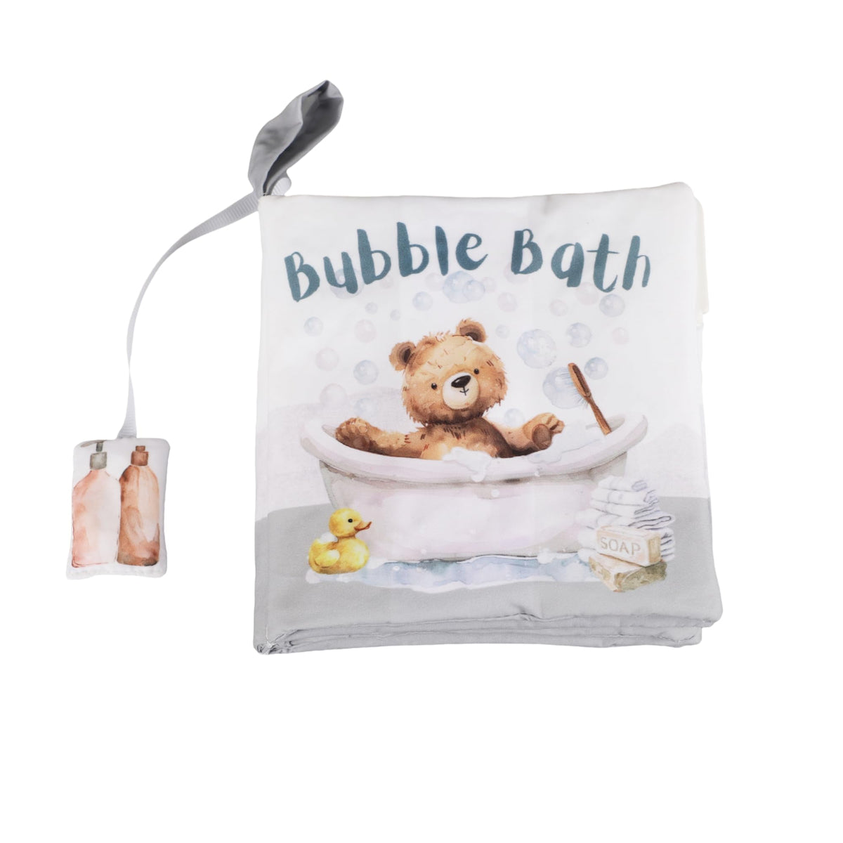 Ali+Oli baby cloth book with crinkle-teether, engaging multisensory play for infants