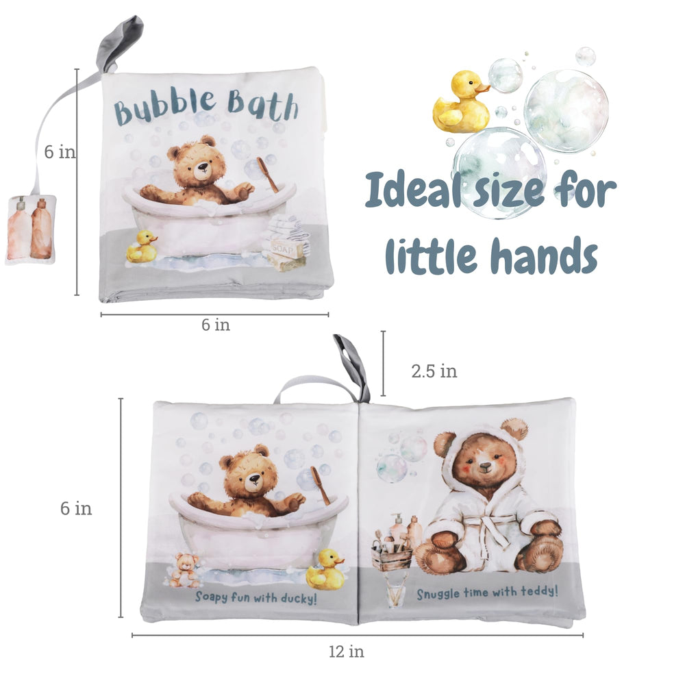 Ali+Oli cloth book with high-contrast patterns to capture baby’s attention
