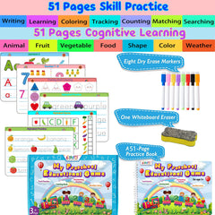ALIANFLY markers and eraser set for erasable learning sessions