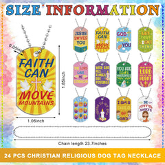 Aliceset Christian dog tag designs offering 12 styles for classroom prizes and celebrations.