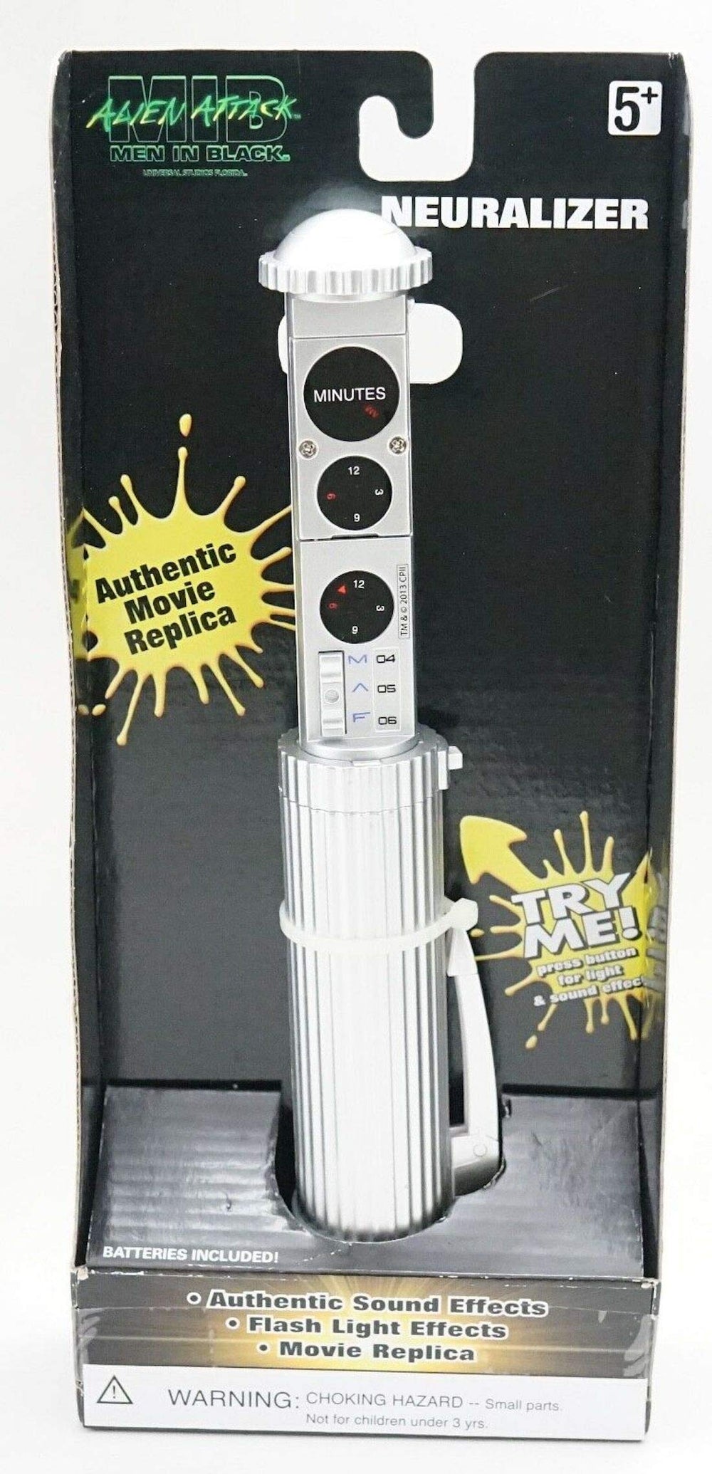 Alien Attack neuralizer full-size toy with authentic design for display and imaginative play.