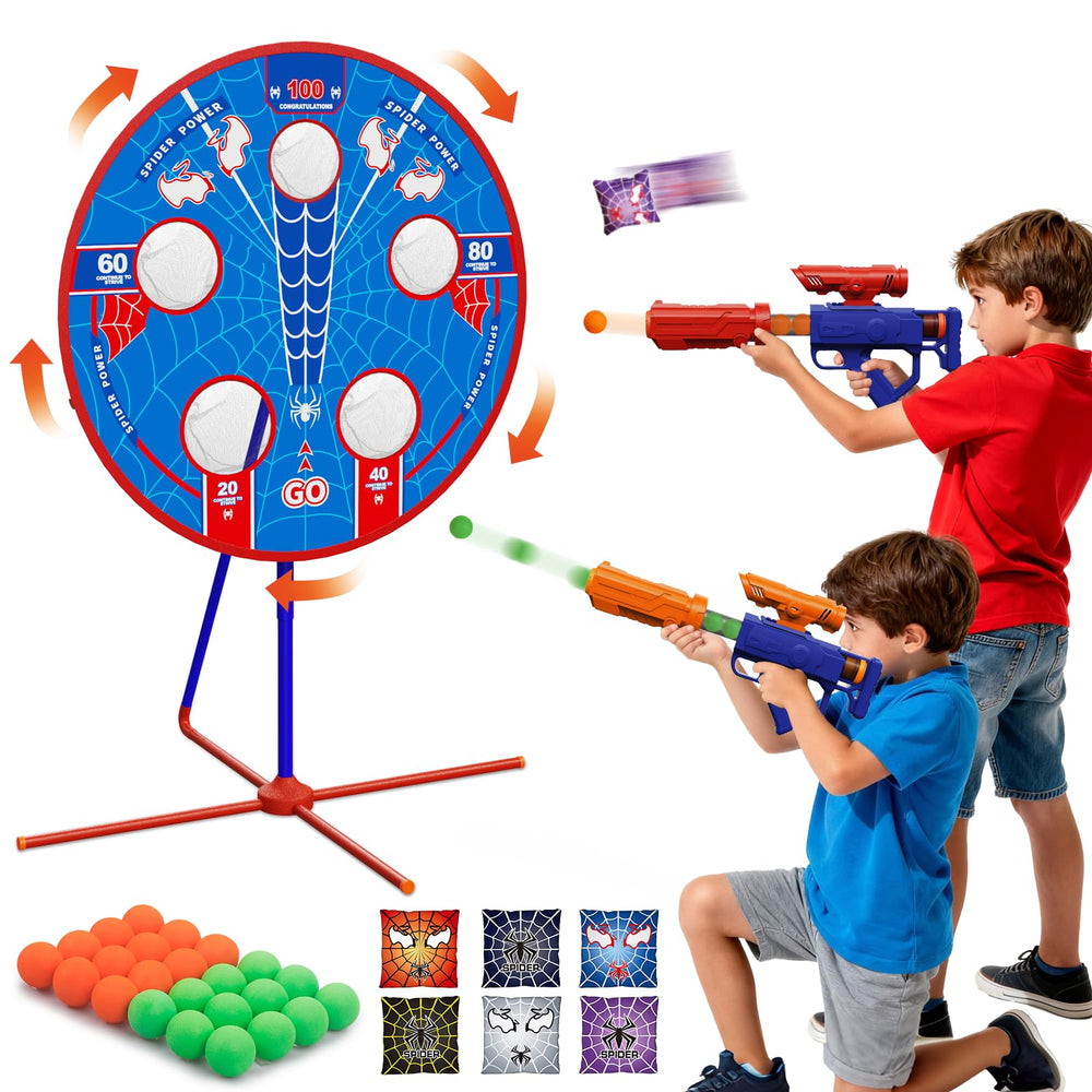 Aliex Spider Upgraded family fun captures kids enjoying two-in-one play.