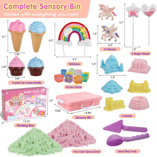 Aliex unicorn play sand 2.2 lbs enables imaginative sculpting with mess-free sessions.