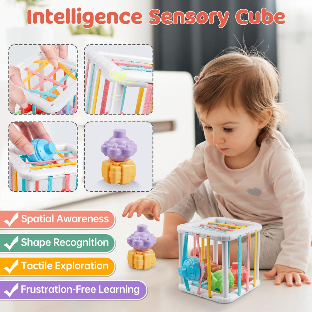 Aliex wooden building blocks arranged for stacking and problem-solving.