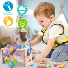 Aliex mini workbench provides a portable, organized play surface for on-the-go learning.