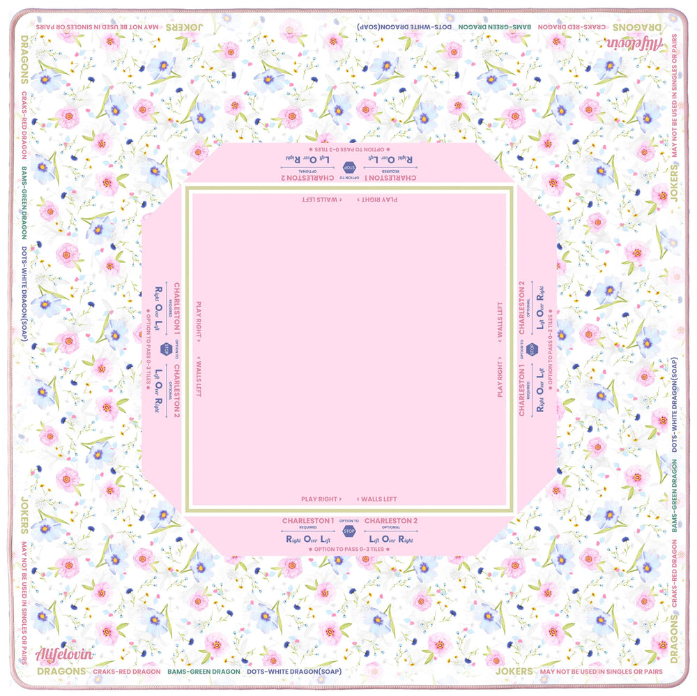 Alifelovin Mahjong Mat with noise-reducing bottom for quieter play.
