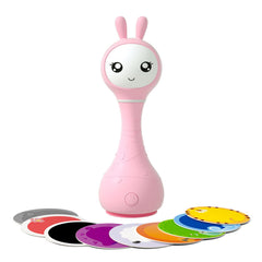 alilo baby musical rattle with lighted ears supports visual tracking during play