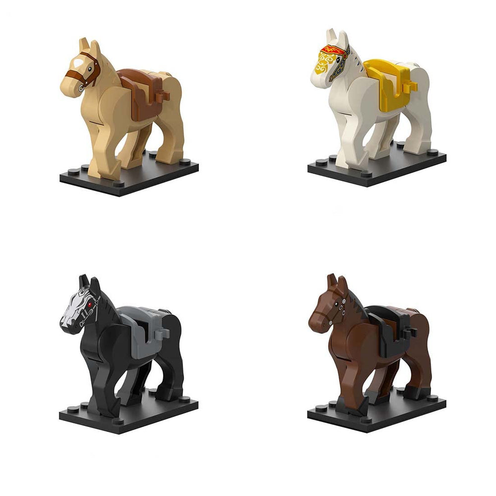 ALiquid 10-piece horse set close-up highlights detailed molding and smooth ABS
