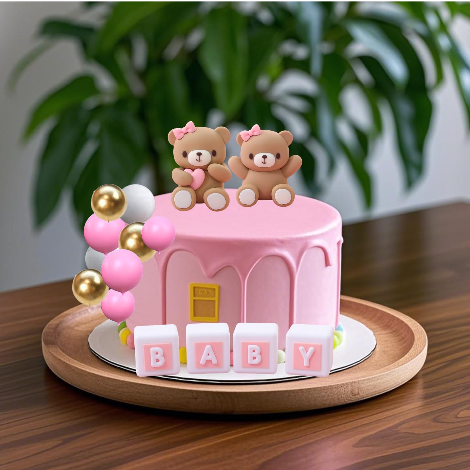 ALISSAR baby letter toppers add playful wording to cake with flair