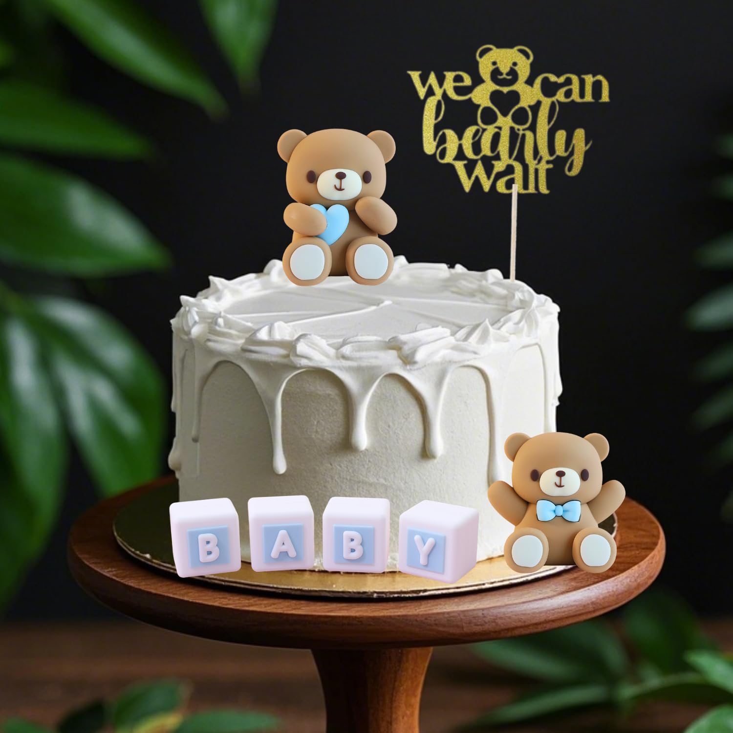 ALISSAR we can bearly wait topper highlights a playful message