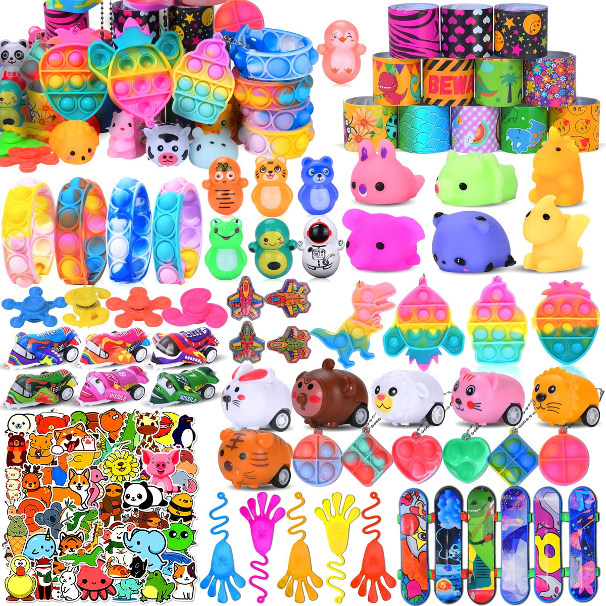 Alixumiss pop bracelets pack for classroom rewards and party favors.