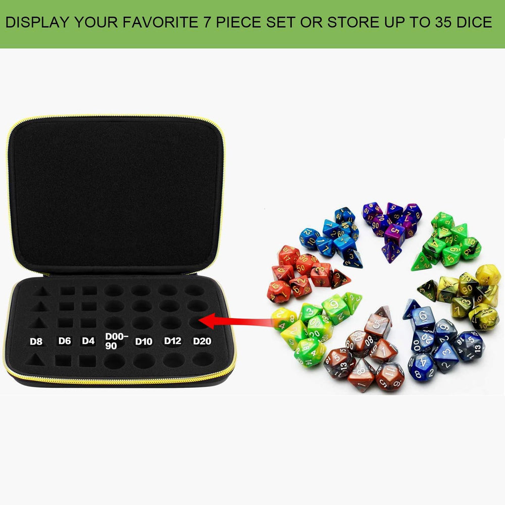 ALKOO dice storage case rolling tray doubles as a compact gaming surface