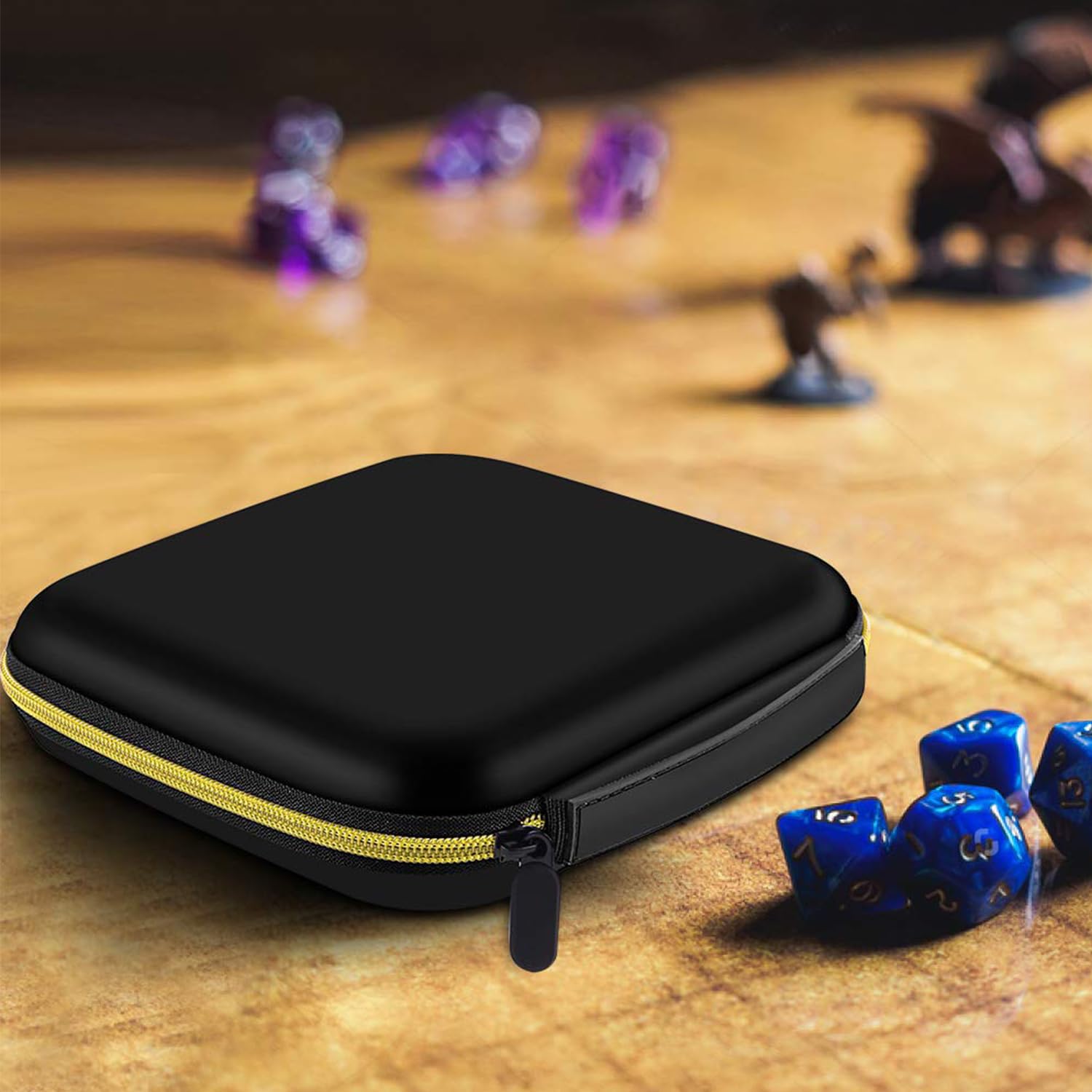 ALKOO dice storage case secure closure prevents accidental openings
