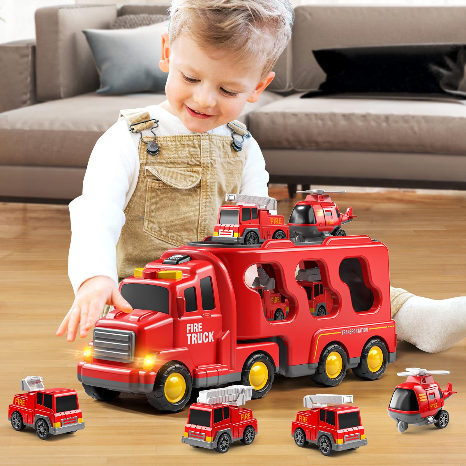 JUKUDAHU all-in-one truck set ready for gift and play.