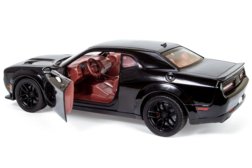 All Star Toys Challenger SRT Hellcat Widebody interior detail for close inspection.