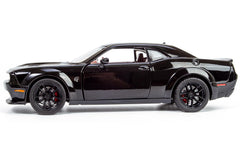 All Star Toys Challenger SRT Hellcat Widebody rubber tires enhance realism on display.