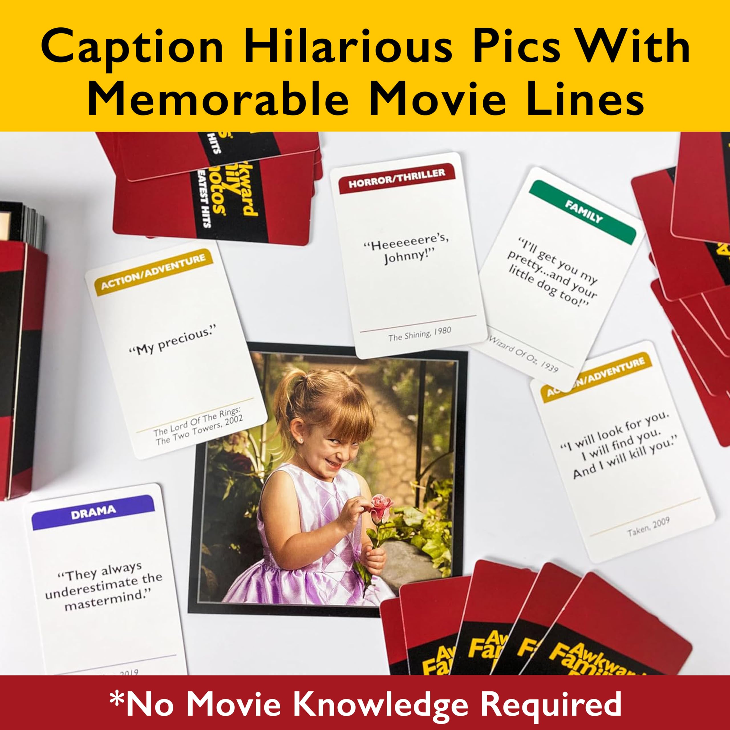 All Things Equal Awkward Family Photos Greatest Hits sample movie lines for witty captions.