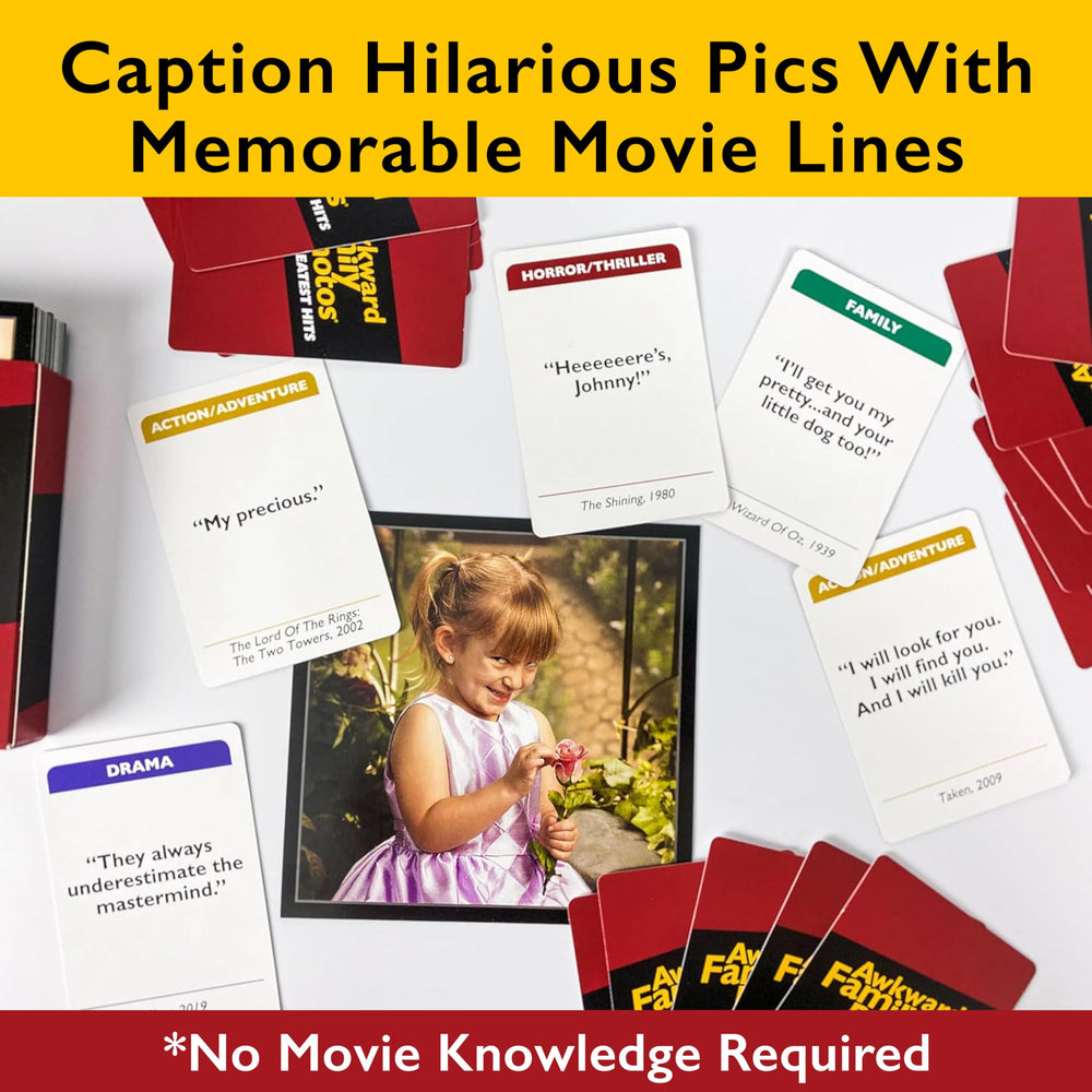 All Things Equal Awkward Family Photos Greatest Hits sample movie lines for witty captions.