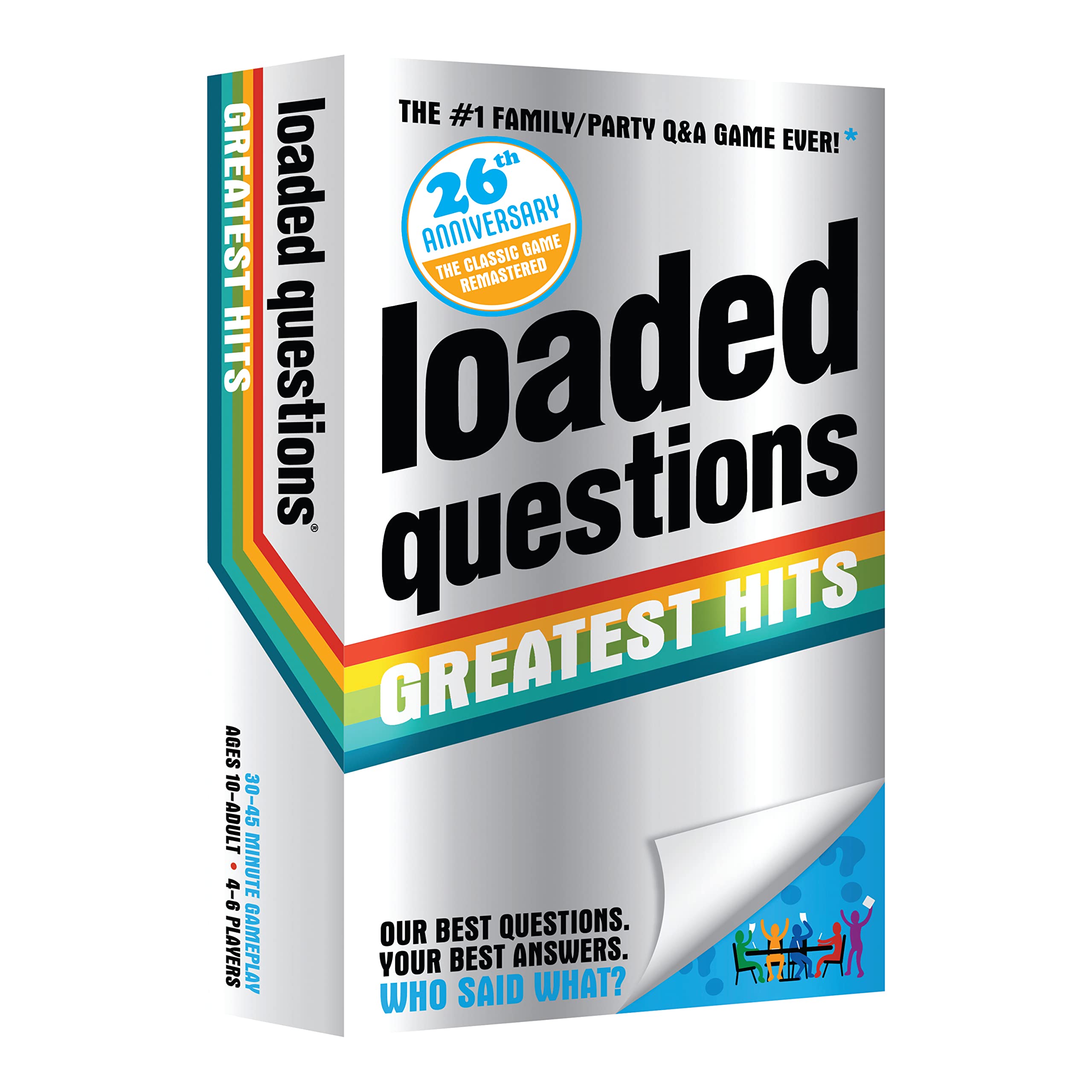 All Things Equal Loaded Questions Greatest Hits box ready for family game night.