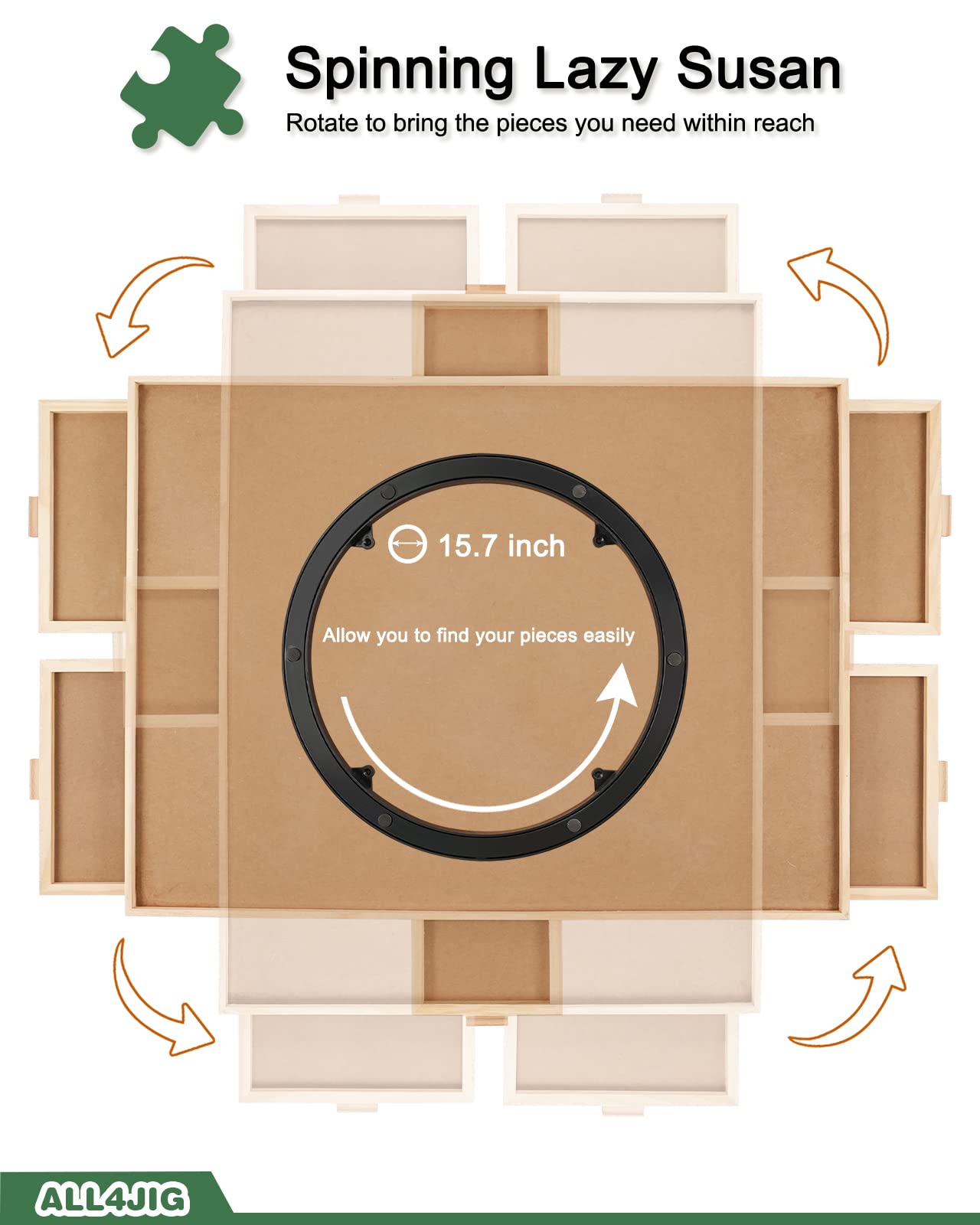ALL4JIG portable design allows quick storage and transport.