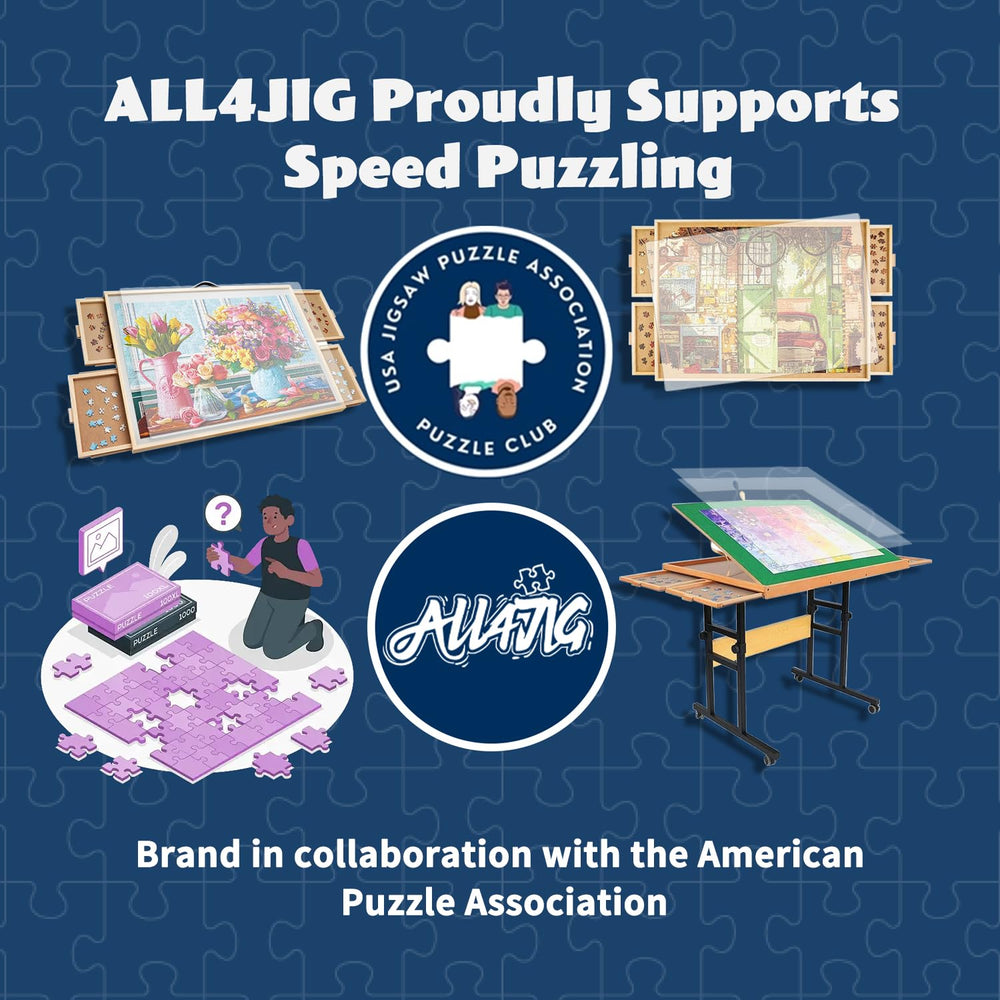 ALL4JIG puzzle board lightweight and portable for easy transport