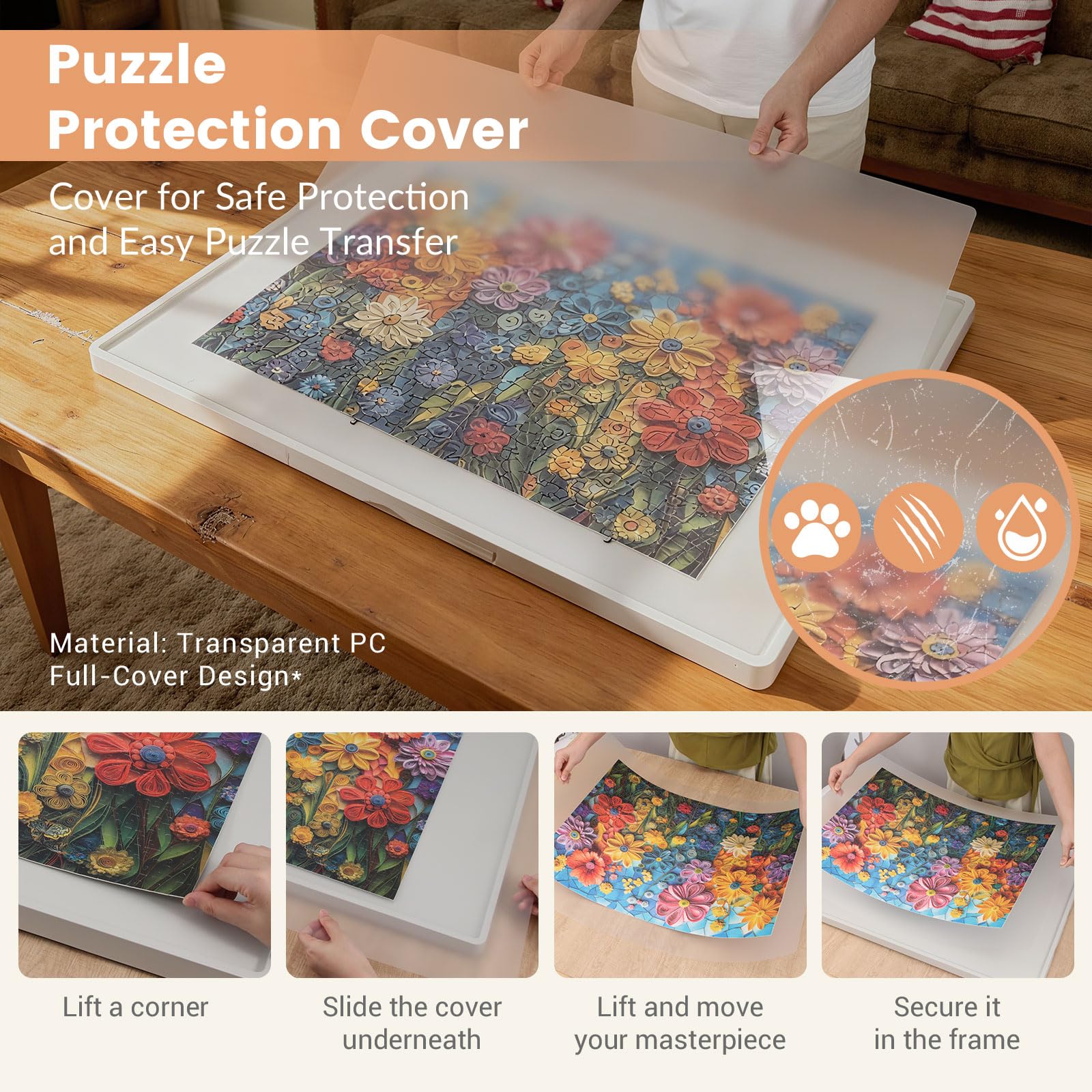 ALL4JIG protective cover keeps pieces safe during pauses
